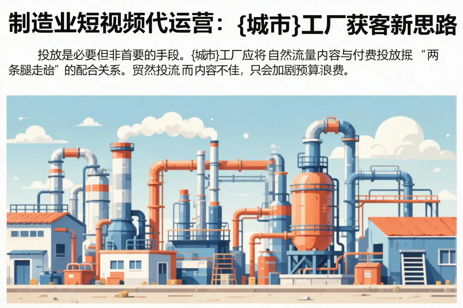 制造业短视频代运营：滦平工厂获客新思路